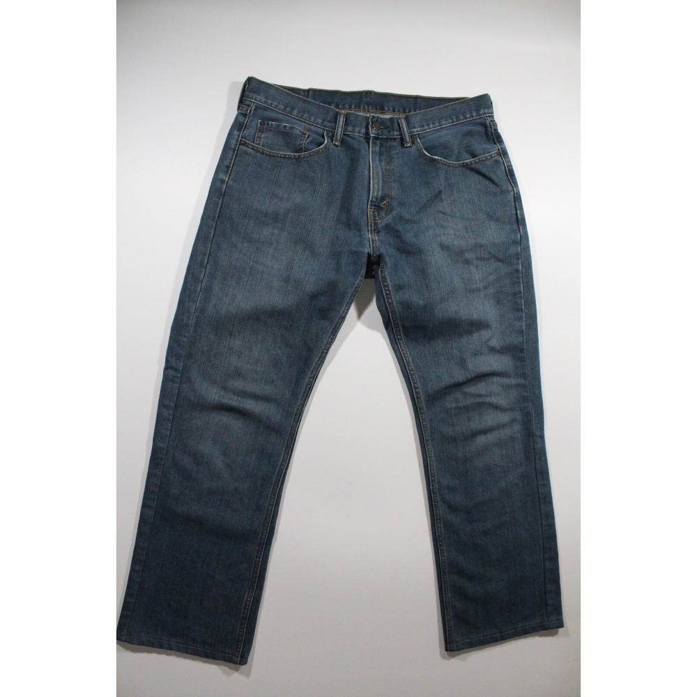 Levis Blue Jeans Mens 559 Relaxed Straight Medium Wash Denim 34x29 (Tag 34x30)